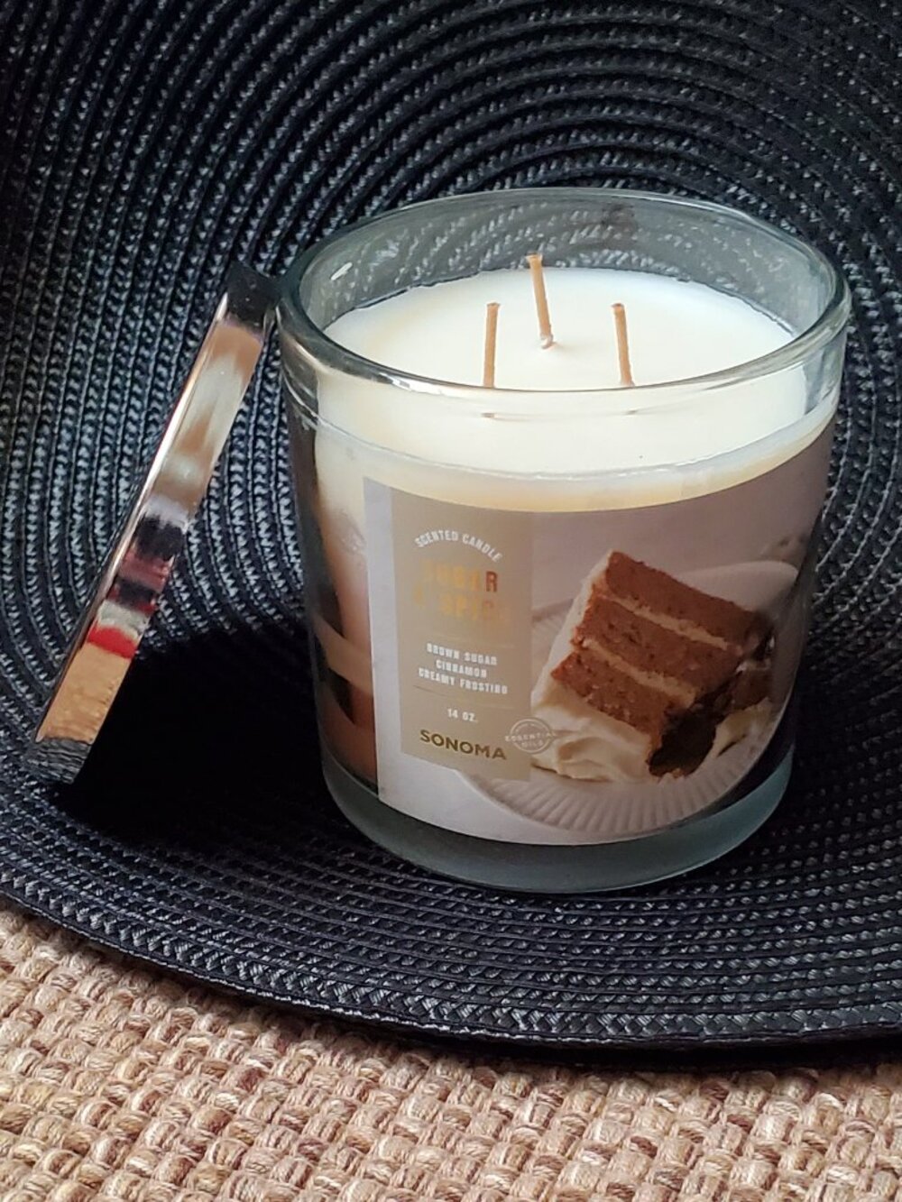 Sonoma Sugar & Spice scented Candle  14 oz. Brand New!